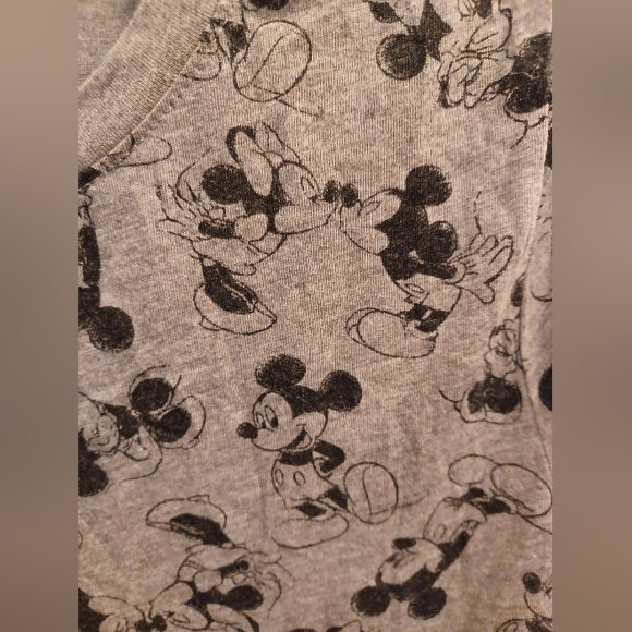 Disney Mickey & Minnie Mouse Short Sleeve T-Shirt Gray Size M - Picture 5 of 6